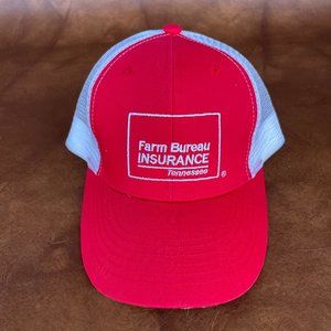 Sumtotal Farm Bureau of TN Insurance Trucker Mesh Red/White Snapback OSFM Unisex